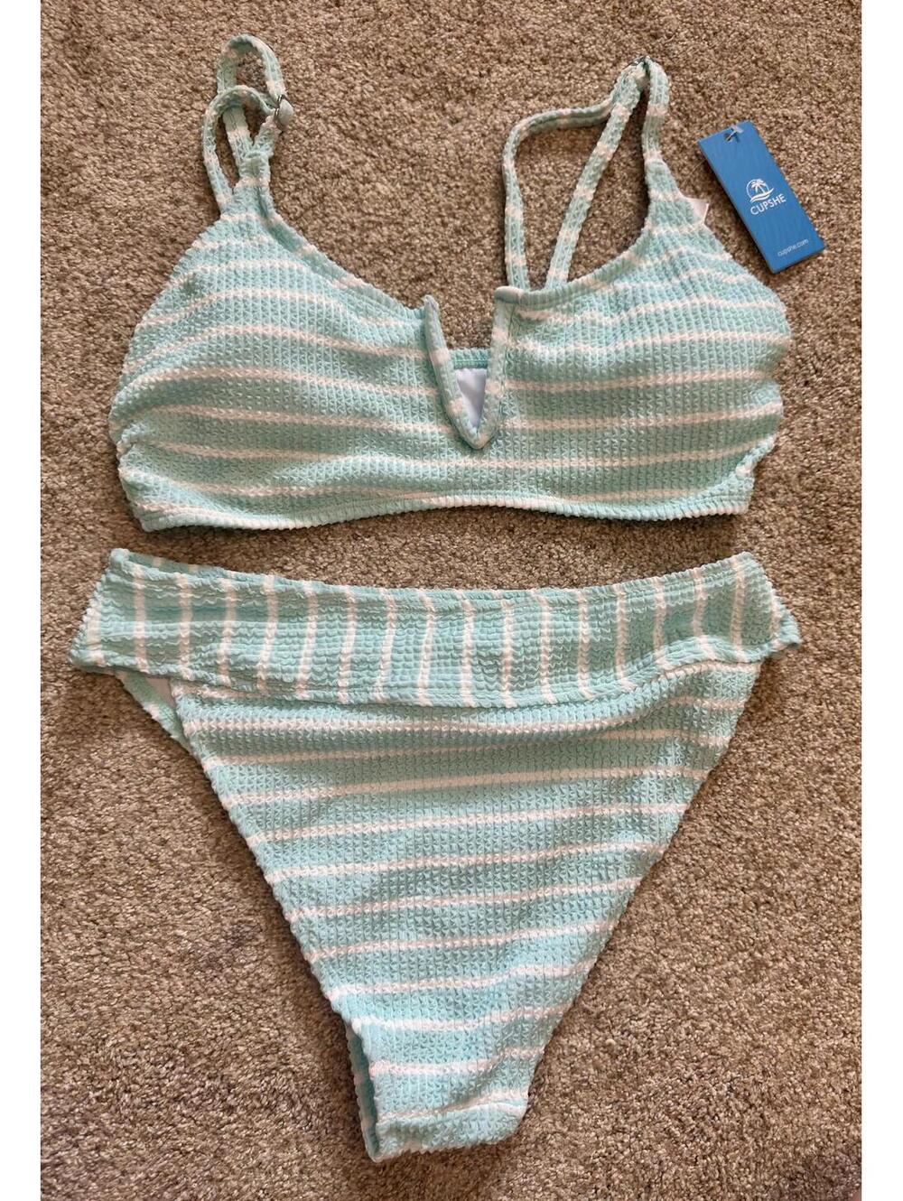 Cupshe- Small Striped Bikini/Swimsuit